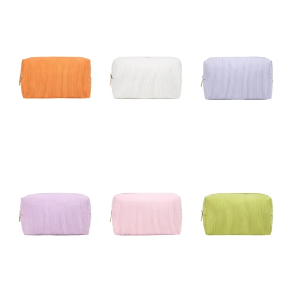 Patterned Wide Opening Cosmetic Organizer