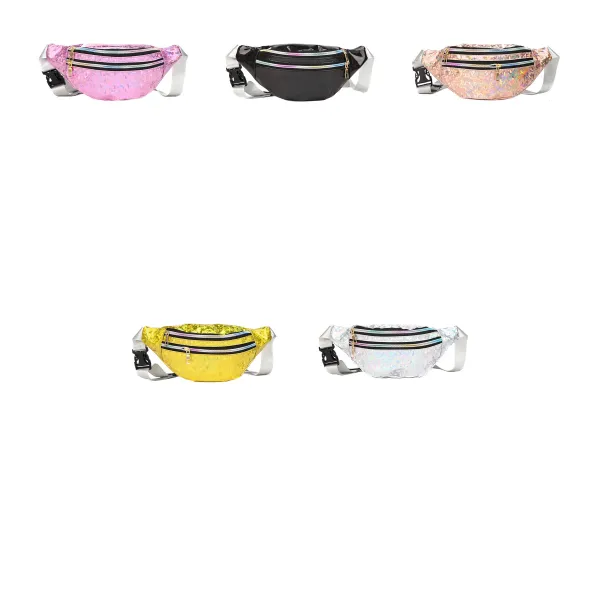 Holographic Convertible Waist Fanny Pack