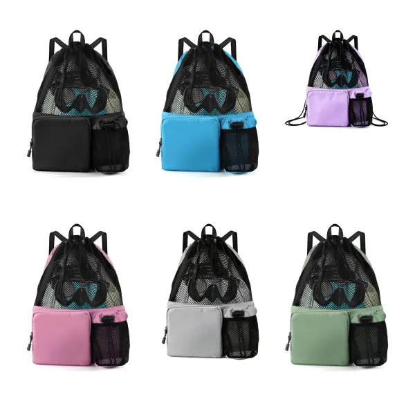 Mesh Drawstring Sports Gym Sack