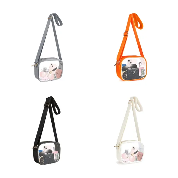 Clear Waterproof Crossbody Messenger Sling