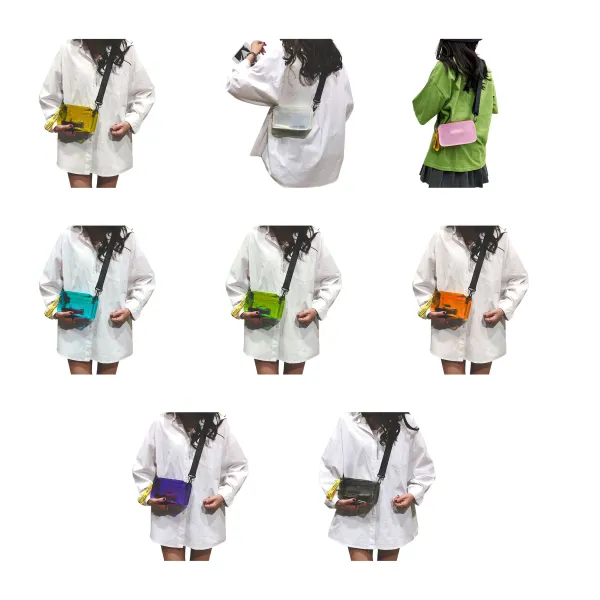 Wrinkle Resistant Clear PVC Crossbody