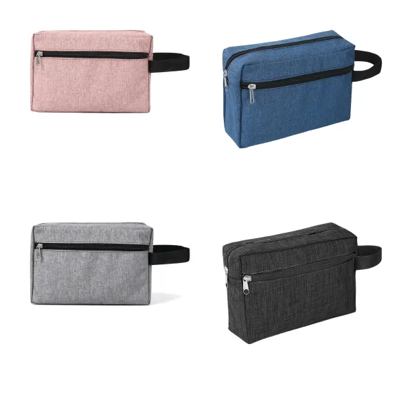 Dual Compartment Waterproof Makeup Pouch