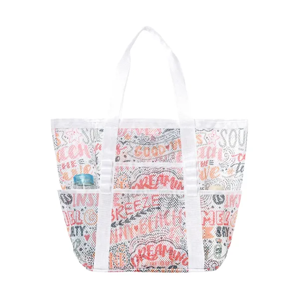 Spacious Foldable Mesh Beach Tote