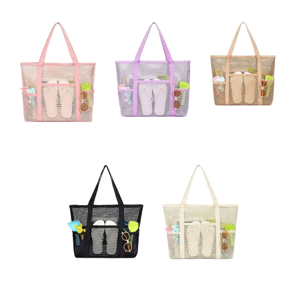 Foldable Mesh Wet Dry Beach Tote