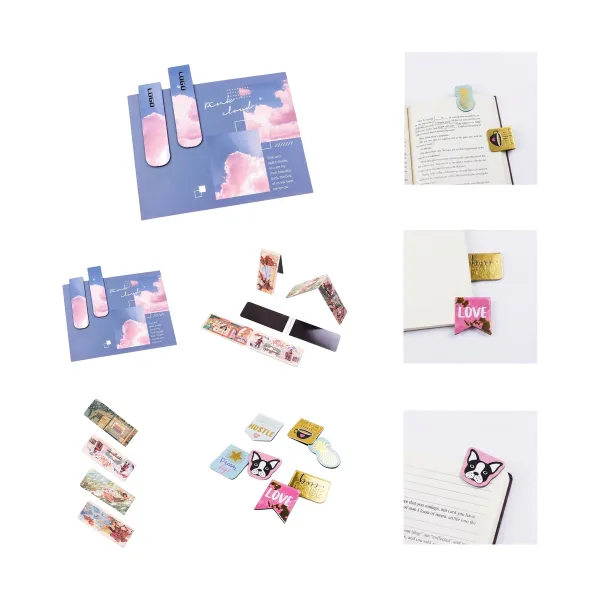 Foldable Magnetic Page Clip Bookmarks