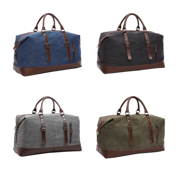 Retro Canvas Weekender Travel Bag