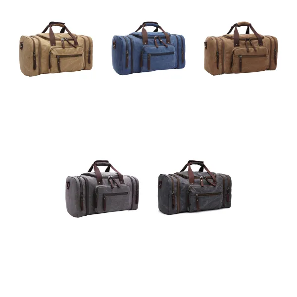 Canvas Trolley Sleeve Crossbody Bag