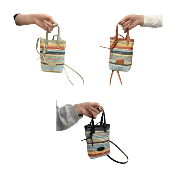 Striped Urban Crossbody Shoulder Bag