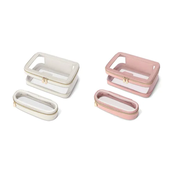 See-Through Makeup Pouch Set