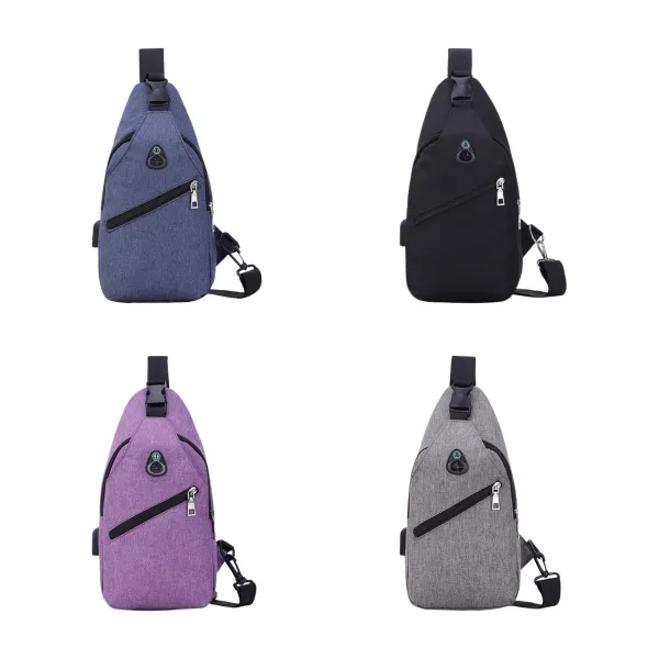 Magnetic Canvas Sling Chest Bag