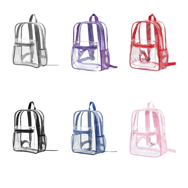 Clear PVC Stadium School Backpack