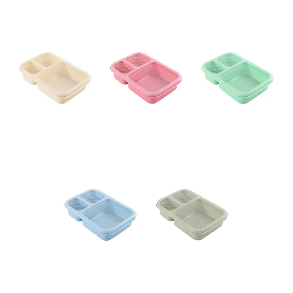 Three Compartment Divided Lunch Box