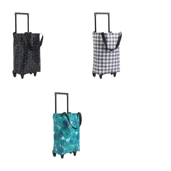 Collapsible Rolling Grocery Tote