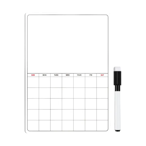 Repositionable Magnetic Weekly Planner Whiteboard