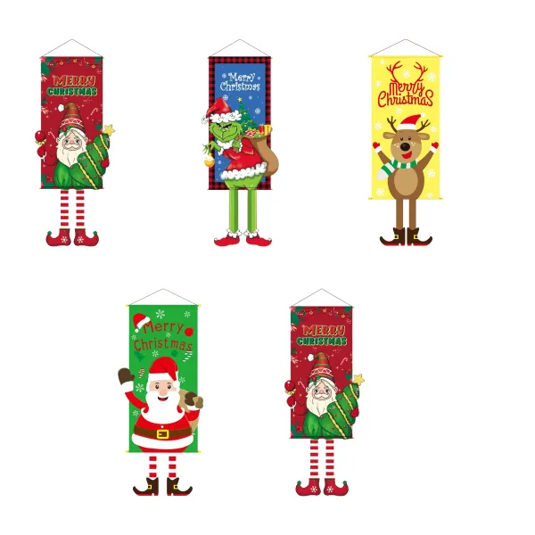 Festive Christmas Hanging Decor Banner