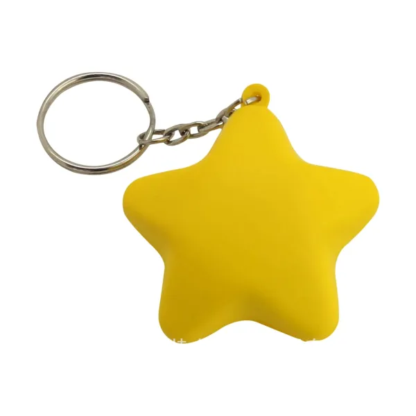 Star-Shaped Foam Stress Ball Keychain