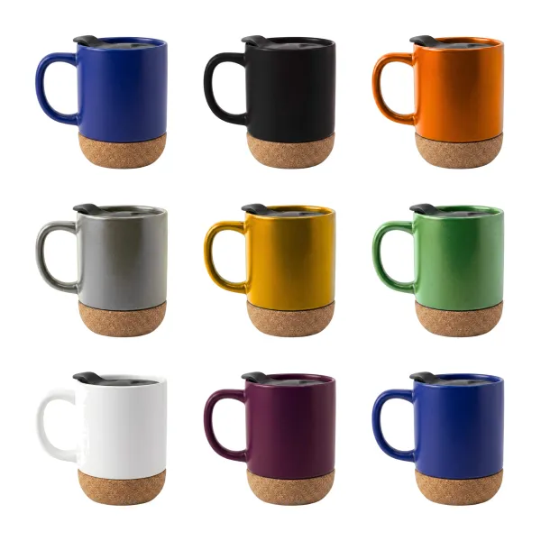 Colorful Cork Bottom Mugs