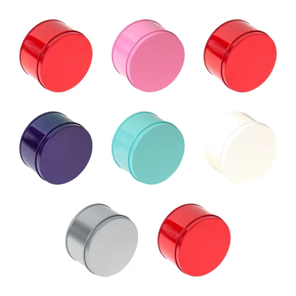 Round Tinplate Wedding Candy Box