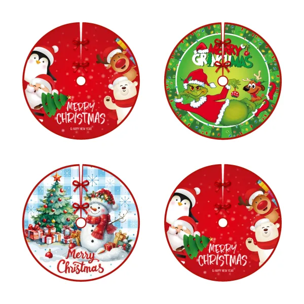 Ed Christmas Tree Skirt Decoration Cover