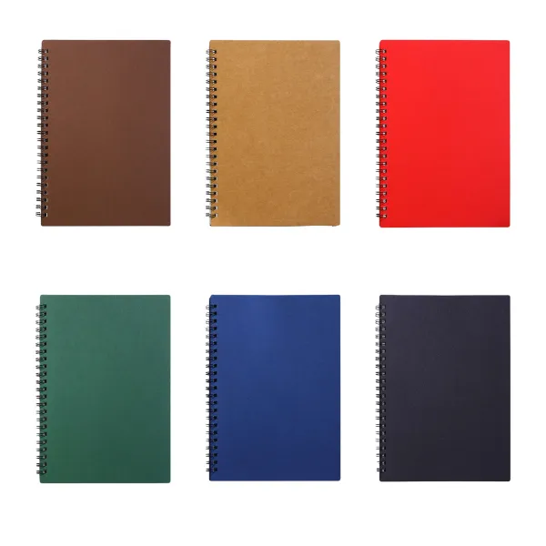 A5 Kraft Cover Spiral Notebook