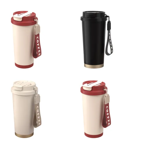 Portable Double Travel Coffee Cup 18Oz