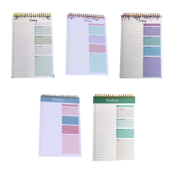 Colorful Portable Weekly Planner Notebook