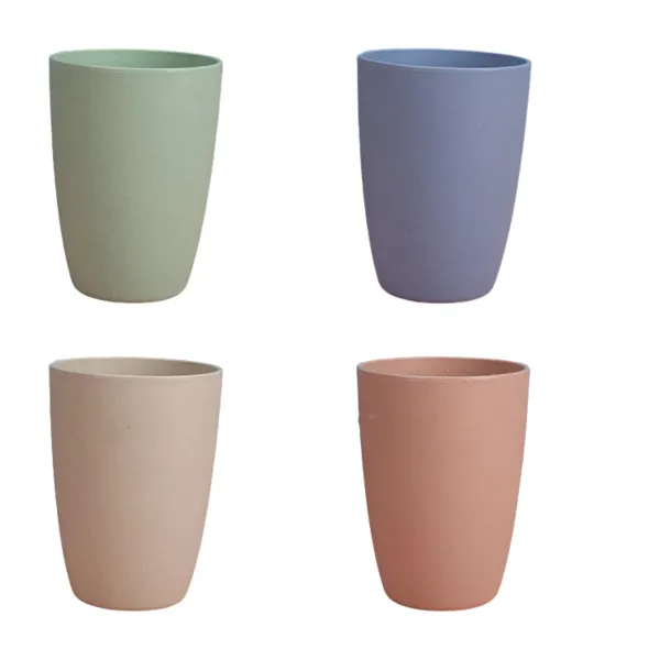Wheat Straw Family Toothbrush Cup