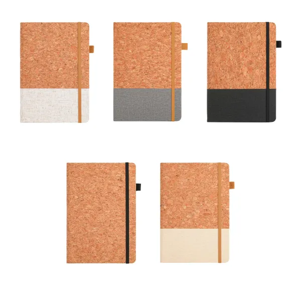A5 Cork Pu Business Notebook Set