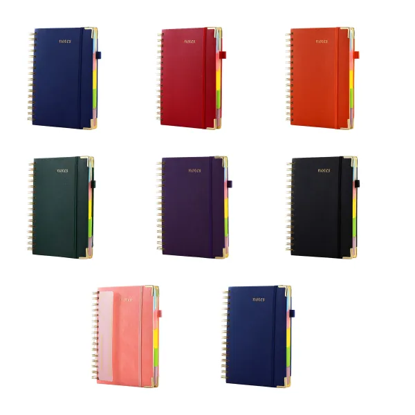 Leather Coil Notebook With Ruler