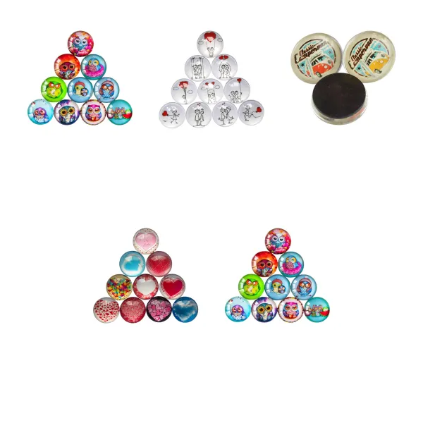 Photo Crystal Glass Refrigerator Magnet
