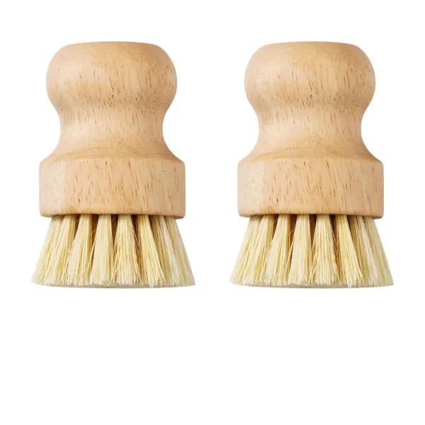 3-Pack Round Mini Dish Scrubber Brushes