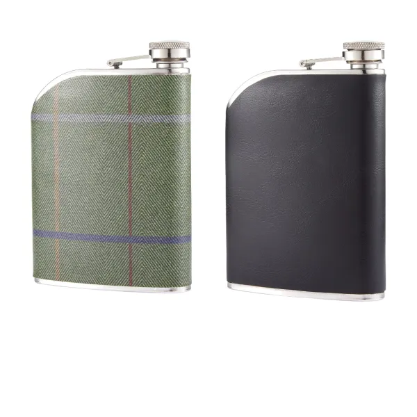 Premium Leather Steel Flask