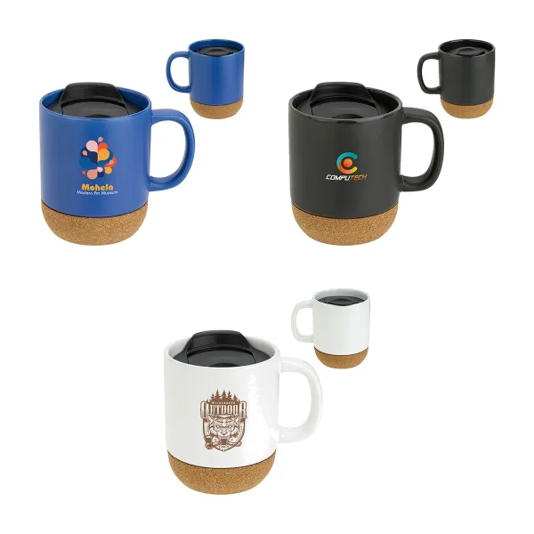 12 Oz Ceramic Mug With Cork Base