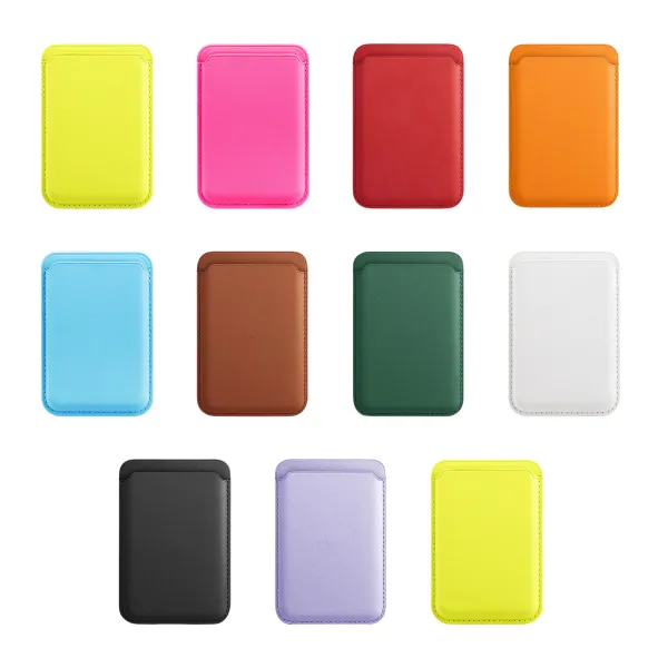 Magnetic Leather Card Wallet Case