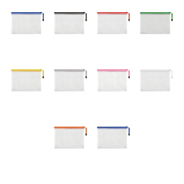 Mesh Zipper Document Pouch