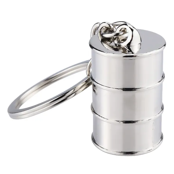 Vintage Fuel Tank Keychain Charm Zinc Alloy