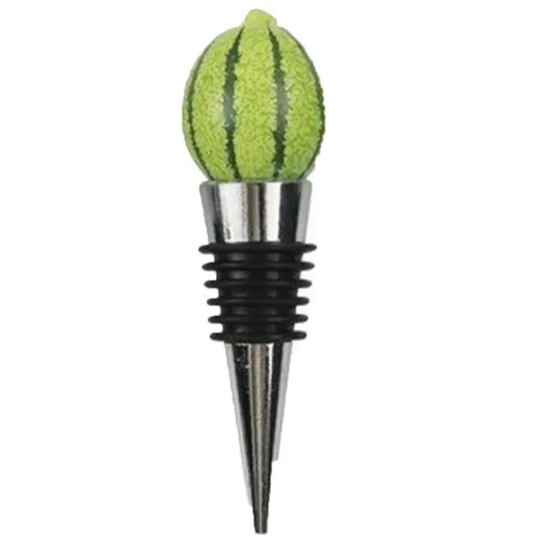 Custom Fruit Wine Bottle Stopper Engraved Alloy Seal