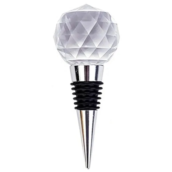 Faceted Jewel Sphere Wine Stopper