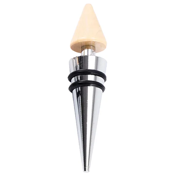Custom Wooden Conical Wine Bottle Stopper