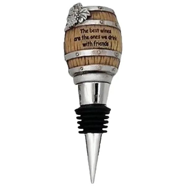 Elegant Ball Shaped Resin Wine Stopper
