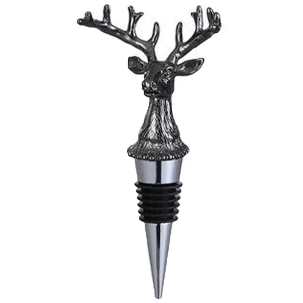 Reindeer Head Wine Bottle Stopper