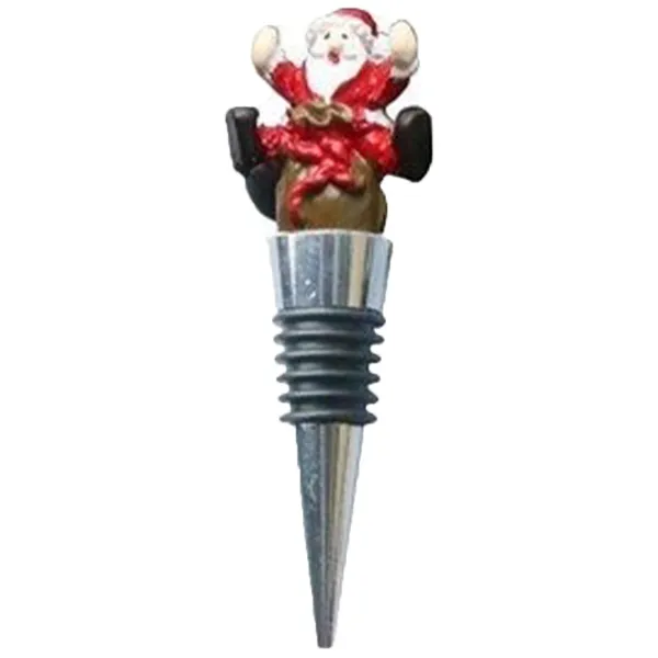 4 Pack Santa Claus Wine Bottle Stoppers