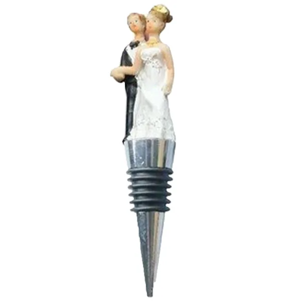4 Pack Custom Wedding Couple Wine Bottle Stopper
