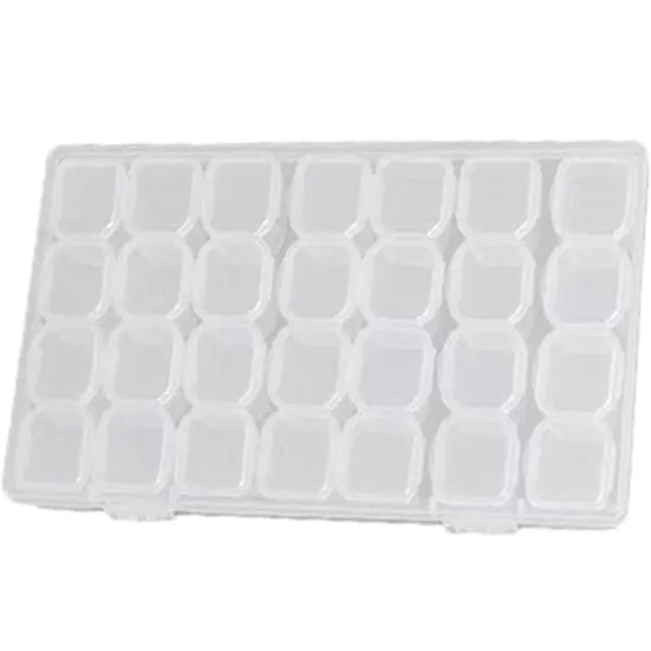 Clear PP 28 Grid Pill Organizer Storage Case