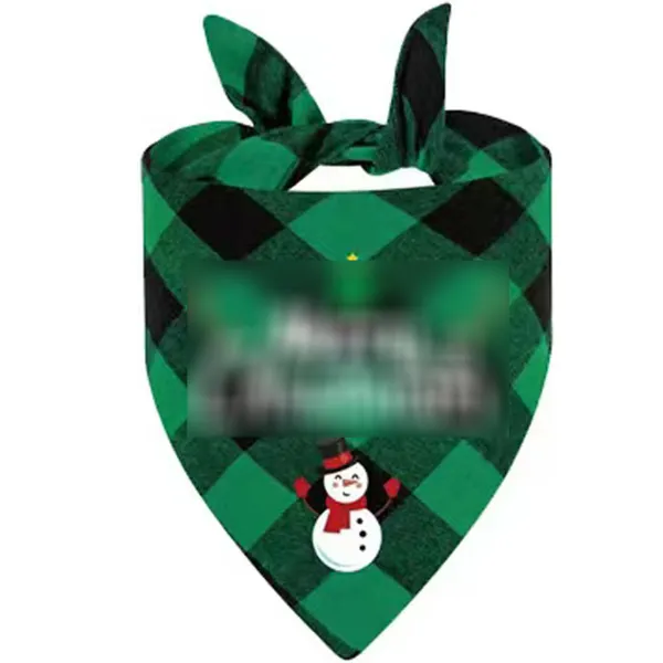 Custom Christmas Pet Bandana Double Sided Cotton