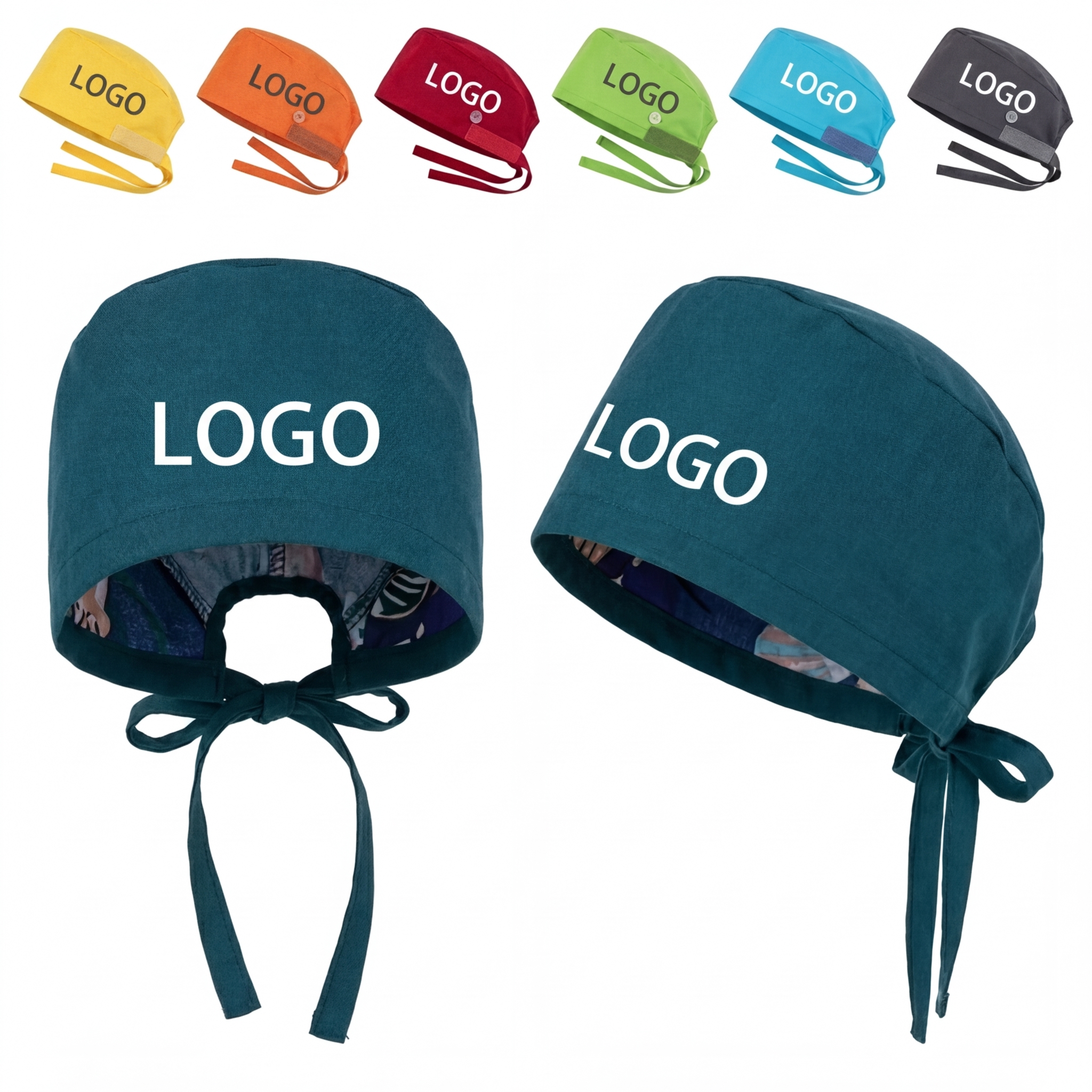 Breathable & Durable Surgical Scrub Caps - Customizable for Medical Professionals