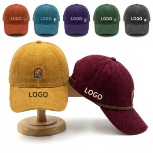 Corduroy Retro Baseball Cap - Adjustable & Breathable