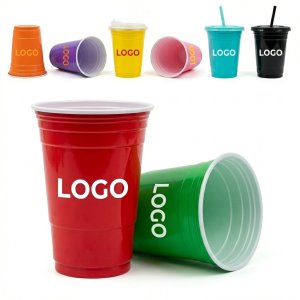 ColorPop 16 oz Disposable Party Cups in 8 Assorted Colors