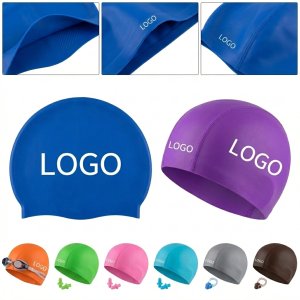 ChromaGrip Multi-Color Silicone Swimming Cap - Durable & Comfortable